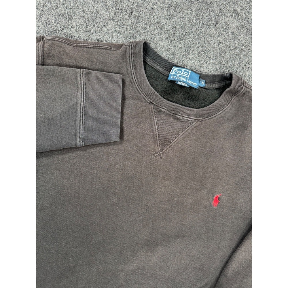 Polo Ralph Lauren Crewneck Sweatshirt Mens Medium Brown Red Pony